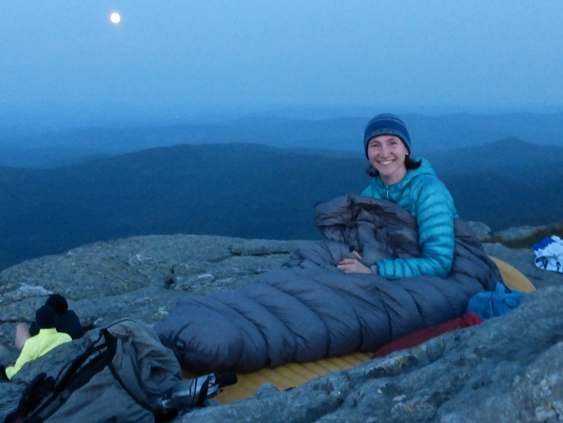 A super moon night cowboying on top of Camel's Hump.